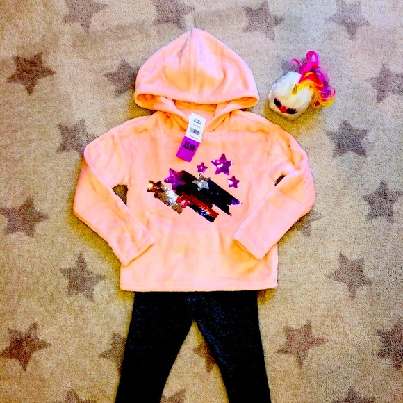 BCBG Other - SOLD!! NWT💝BCBG Girls Plush Hoodie & Legging🌷XS-5-6